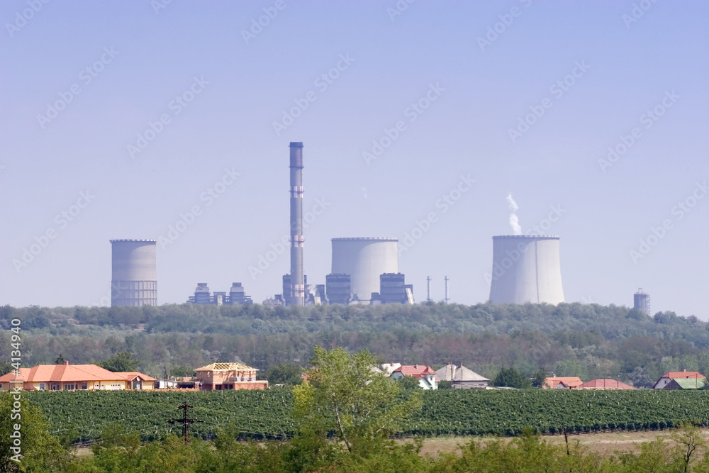 Power station in the rural