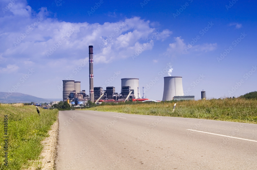 Power station in the rural