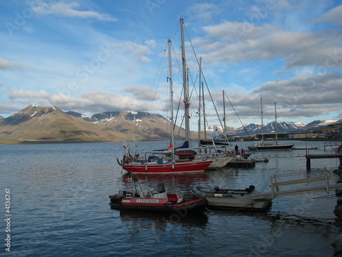 Port de longyearbyen au spitzberg