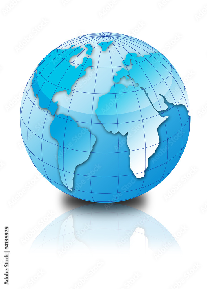 3d globe 3d globe
