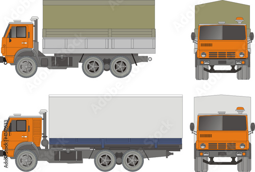 Vector heavy truck