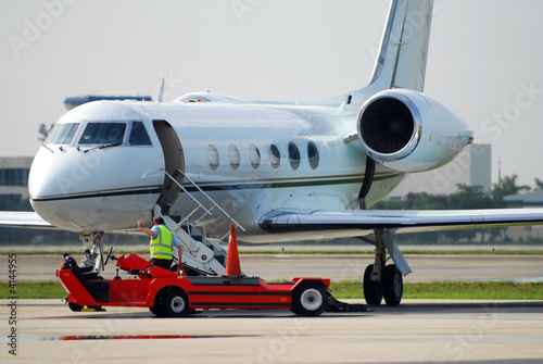 Modern corporate jet
