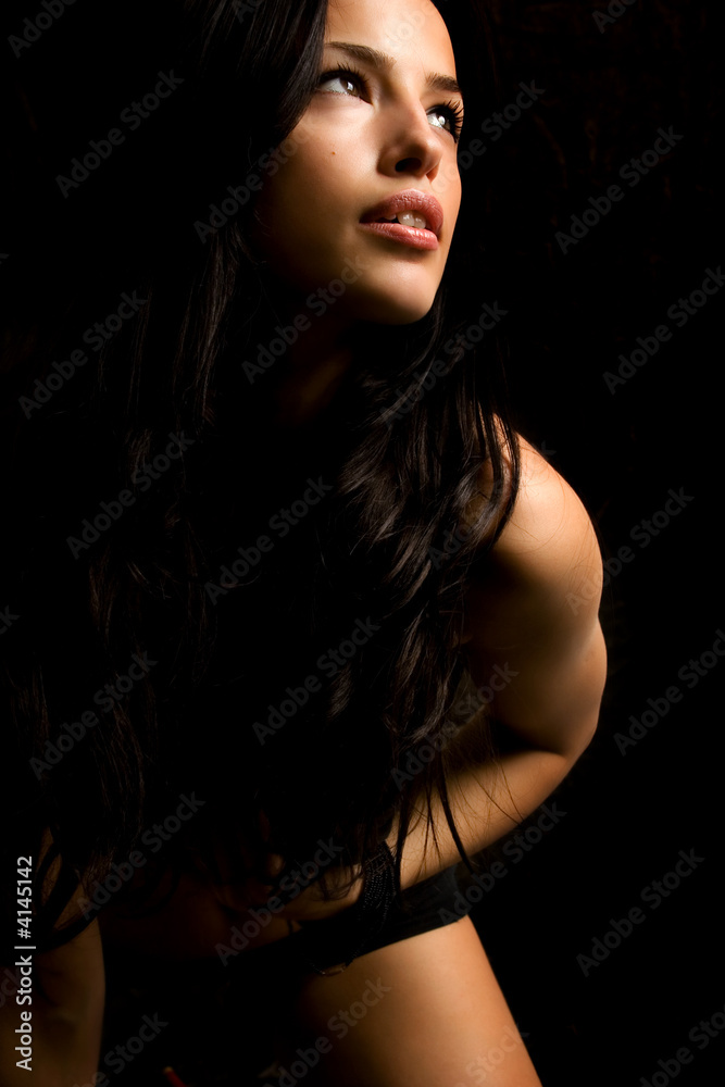 Naklejka premium dark portrait