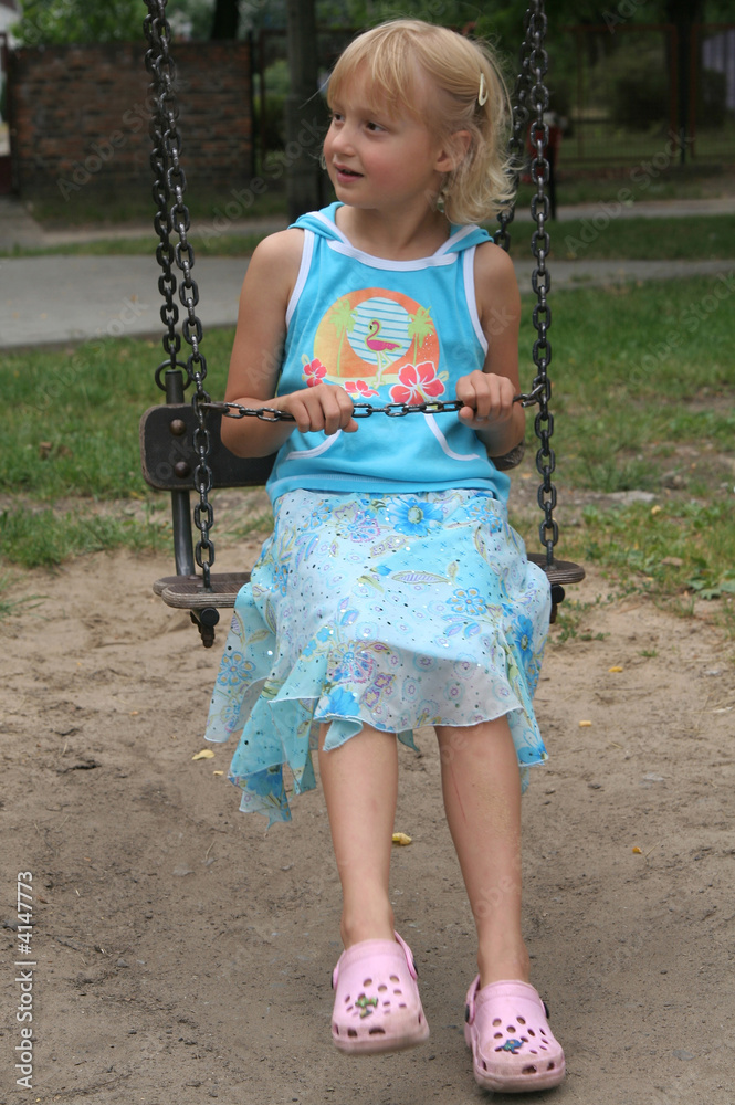 Girl on a swing Girl on a swing