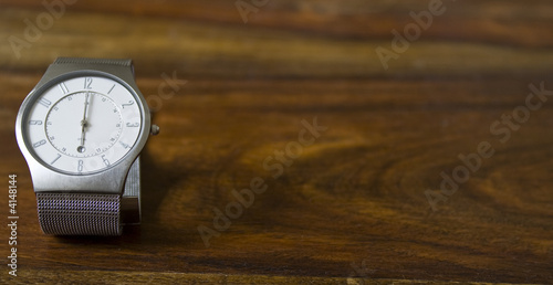 Uhr mit Platz für Text