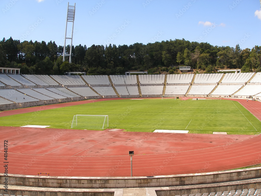 Fototapeta premium Empty soccer stadium