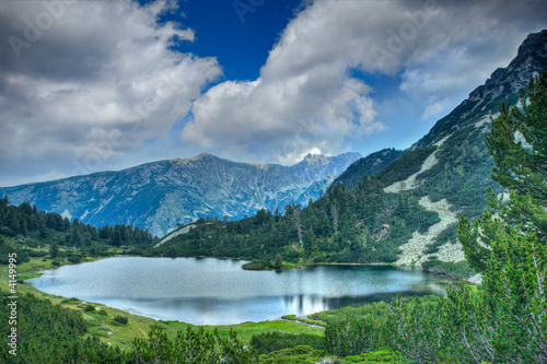 View of Vasilaski lake in national park Pirin  Bulgaria