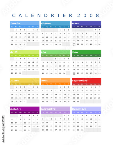 Calendrier 2008 - Version française