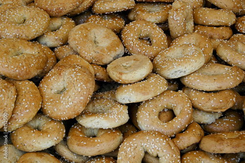 Bagels in a Jerusalem street market