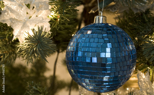 Blue Christmas Ornament