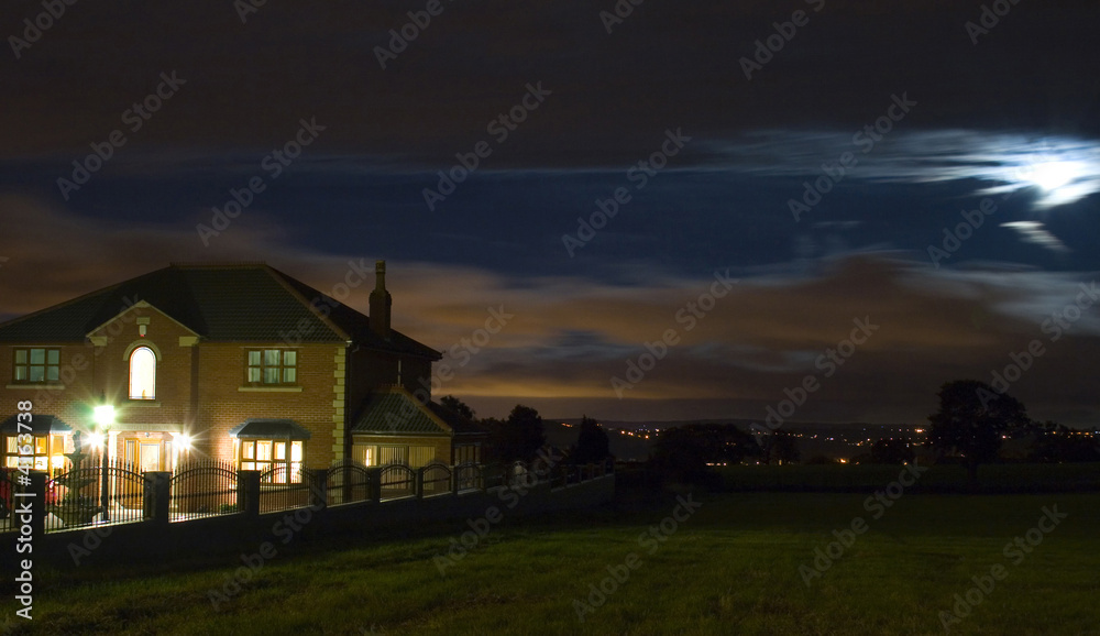Obraz premium house at night