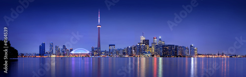 Toronto skyline at dusk (8:10 at night) photo