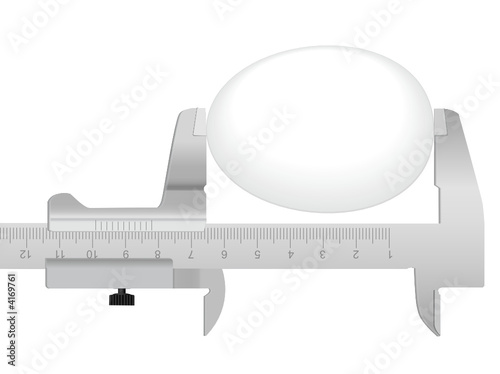 measuring tool and egg 