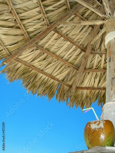 beach coconut cocktail