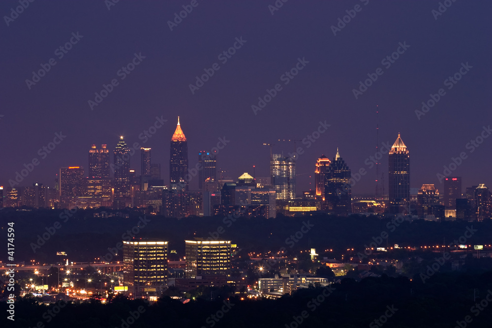 Obraz premium Atlanta Skyline