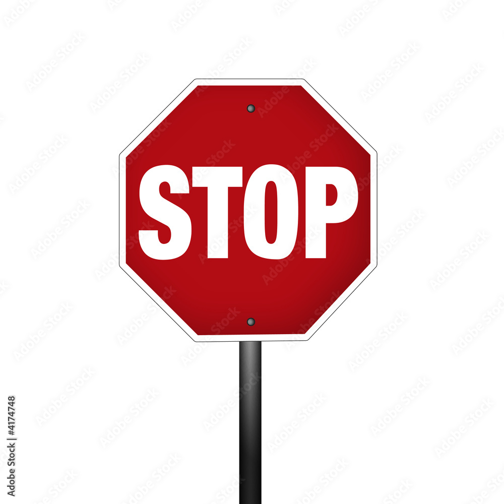 Isolated Graphic Stop Sign