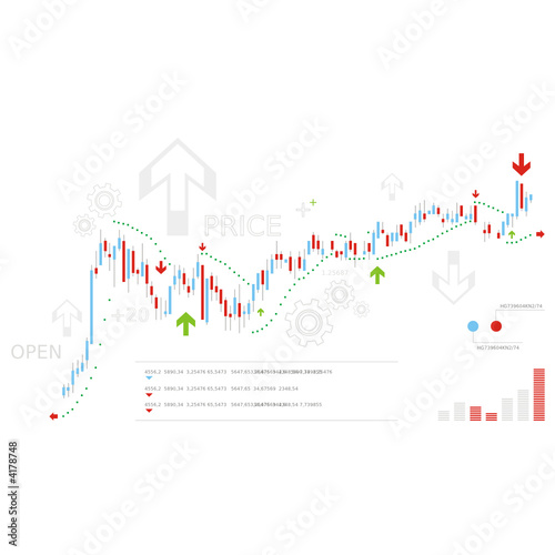 Business graph vector