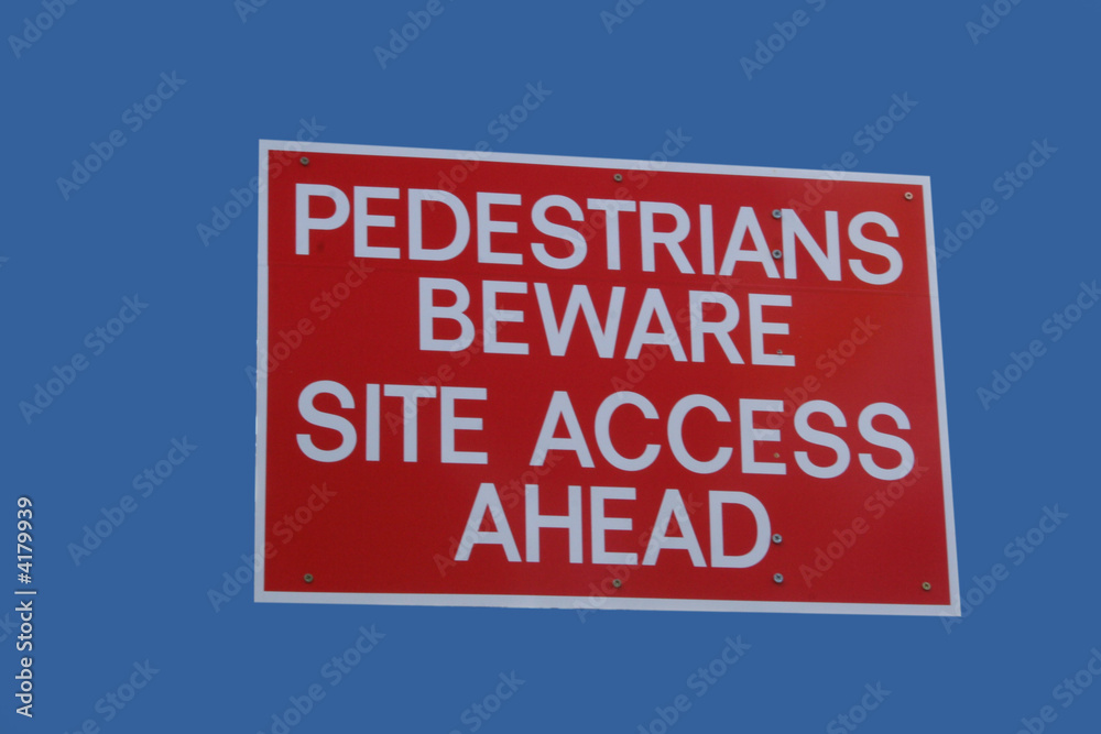 site entrance sign