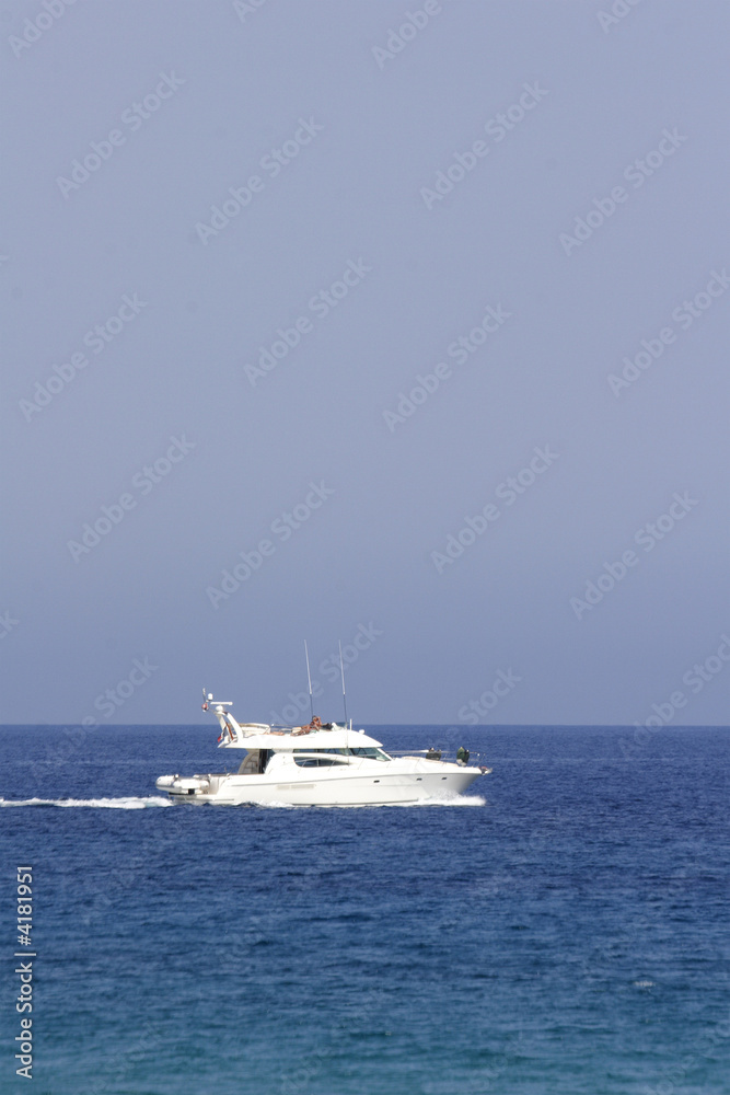 motor yacht cruising the corsican coast