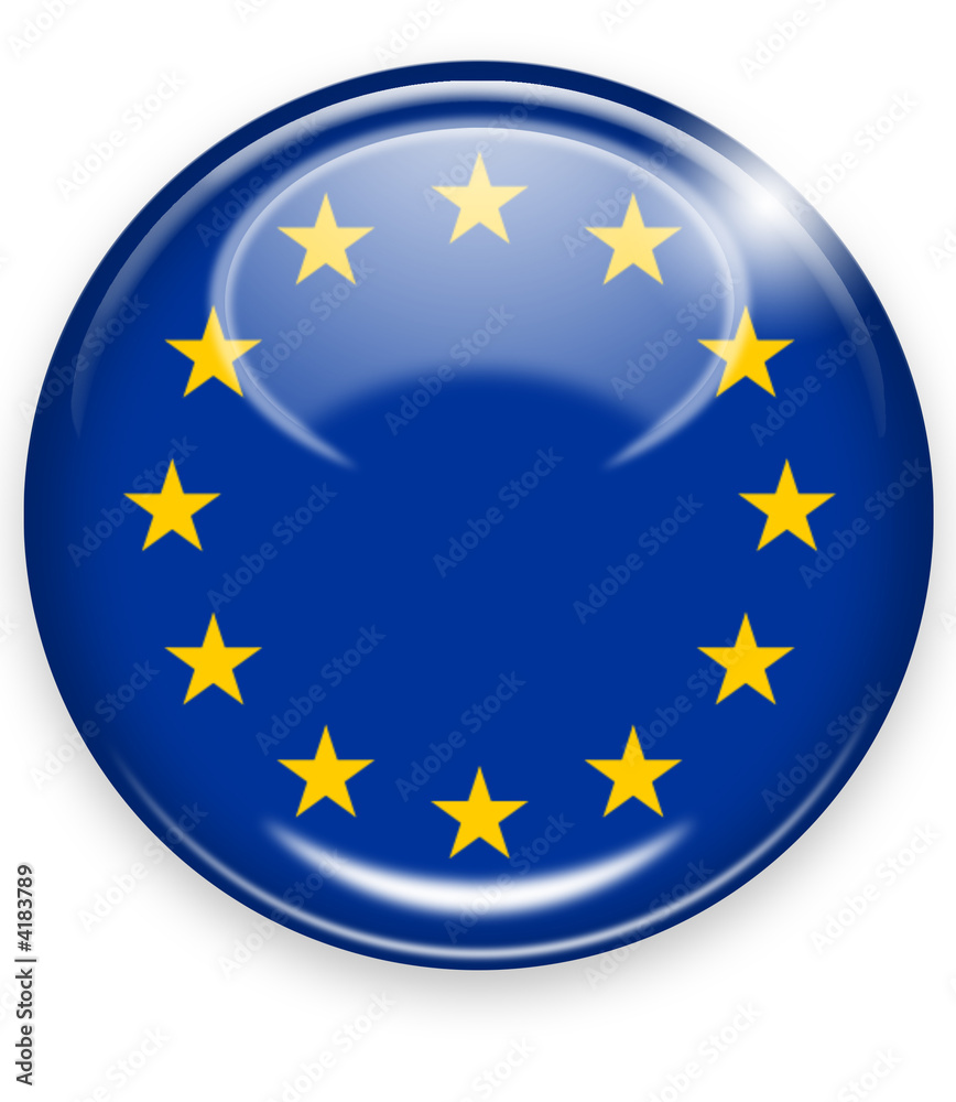 europa eu button - obrazy, fototapety, plakaty 