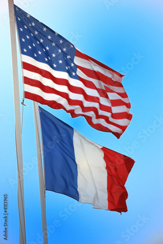 Drapeau Américain Français