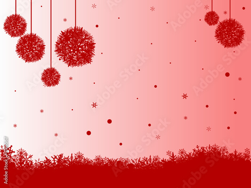 Red snowflaes