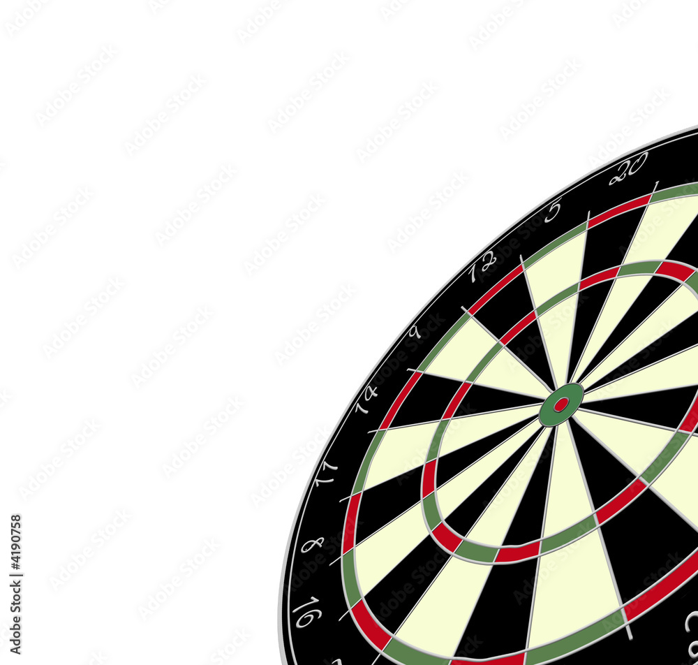 A dartboard