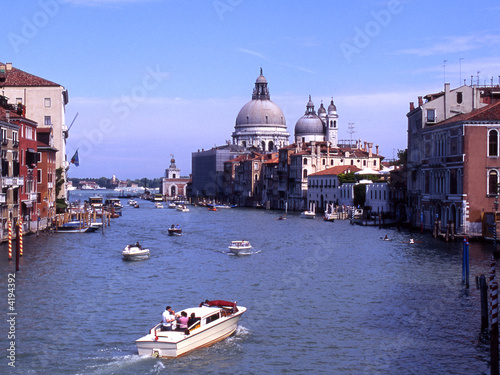 The Grand Canal at Accademia in Venice Italy