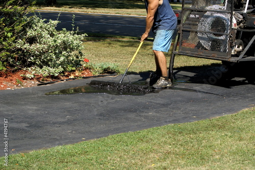 Sealing the driveway