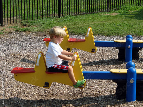 Young Boy Playing