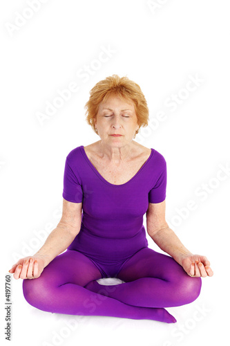 Senior Yoga - Meditation © Lisa F. Young