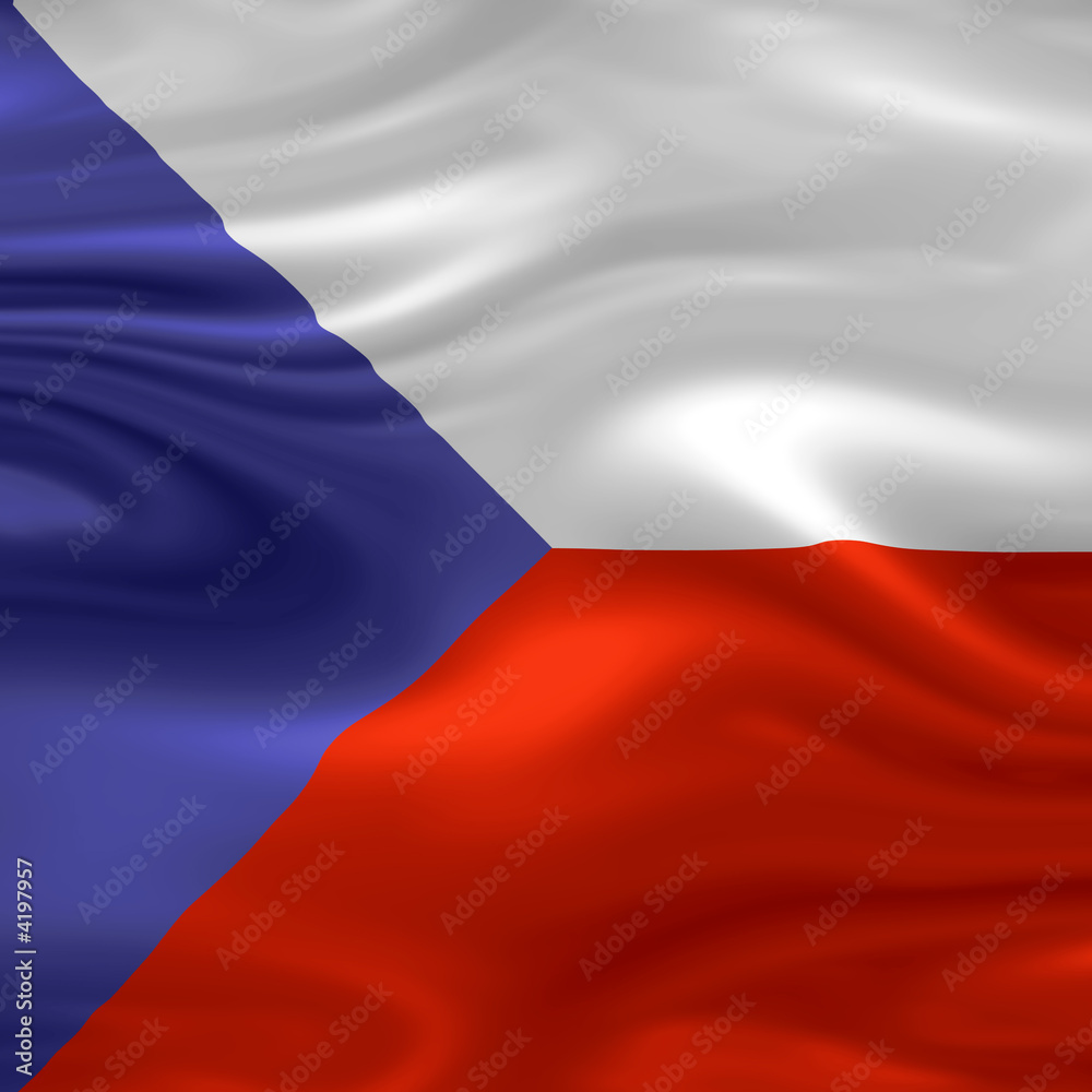 Naklejka premium Flag - Repubblica Ceca