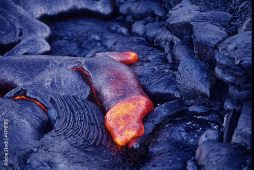 Obraz na plátne Lava flow, Hawaii Volcanoes National Park, Hawaii