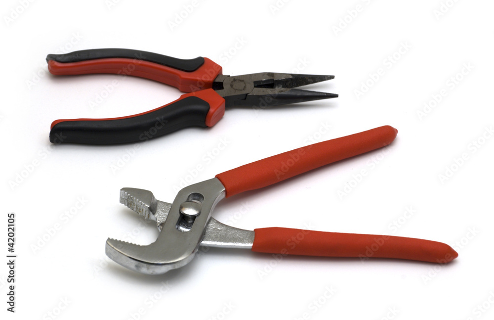Engineers or construction tools on white background Engineers or construction tools on white background
