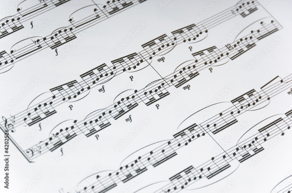 Obraz premium Sheet Music Background