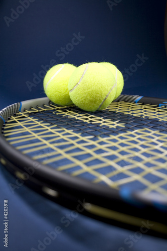 Tennis Balls and Racket