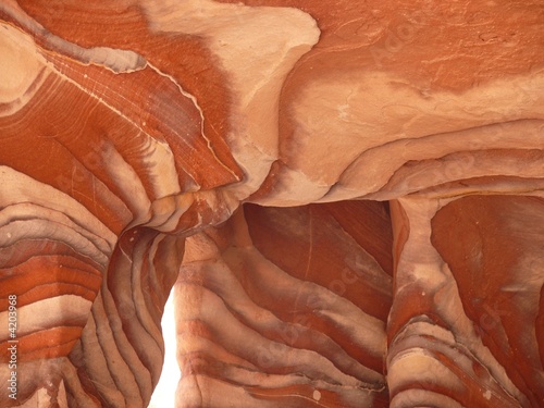 Siq, Petra, Jordan, piece of a sandstone formation