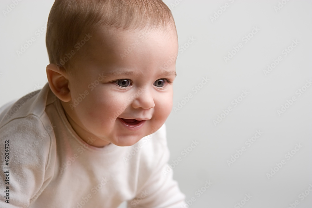 Close-up baby portrait