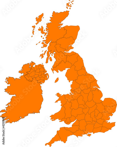 Map of British isles
