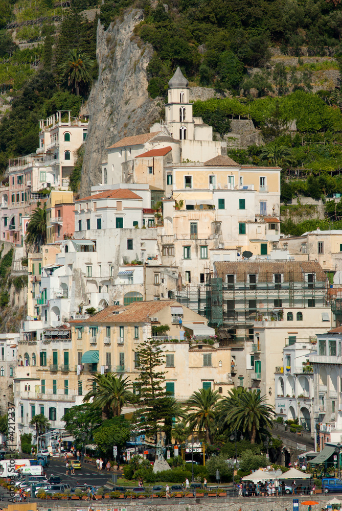 Amalfi panoramica del borgo chiesa di San Biagio