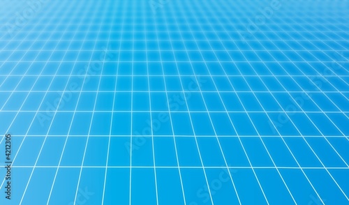 blue grid background
