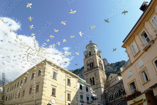 Amalfi piazza del Duomo photo