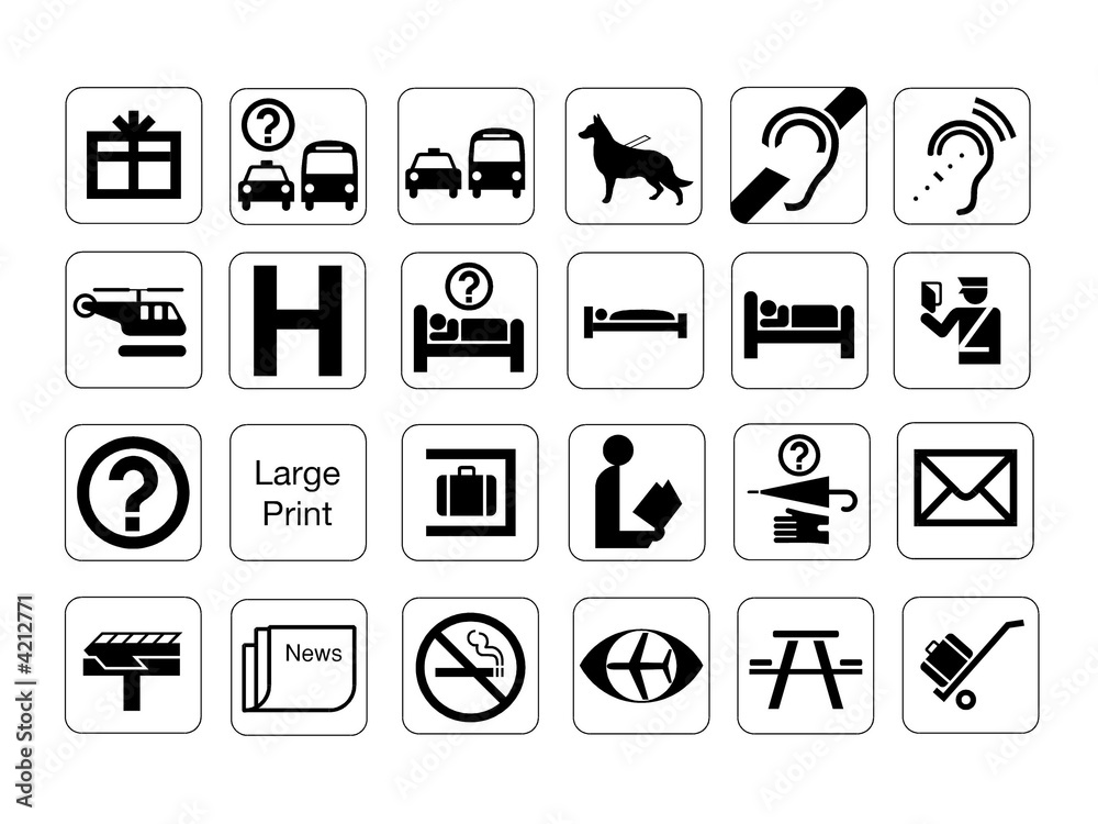 Information Signs & Icons collection #9. Isolated Information Signs & Icons collection #9. Isolated