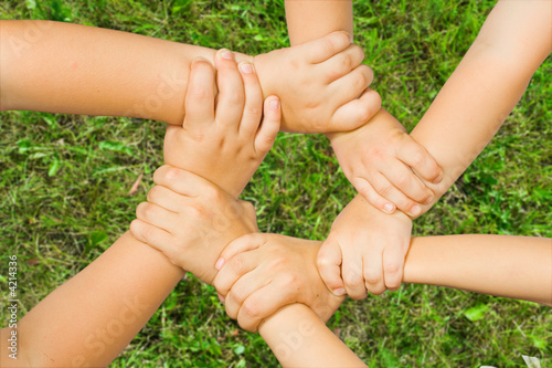 Chain of children's hand