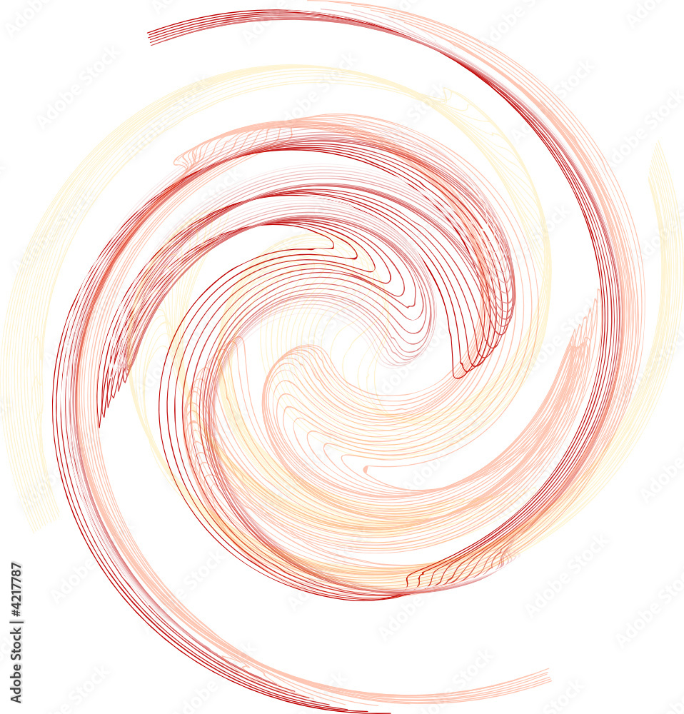 abstrakte Spirale aus Wellen und Linien abstrakte Spirale aus Wellen und Linien