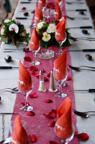 table de mariage