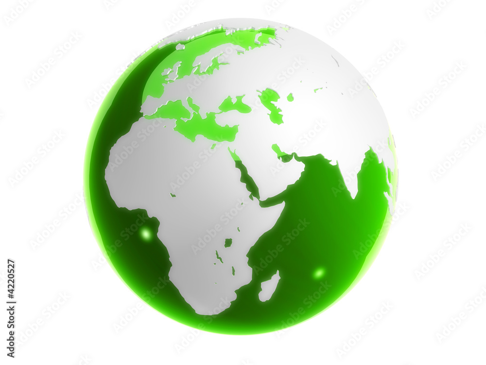 grüner globus