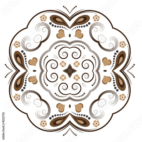 beautiful abstract vector floral design