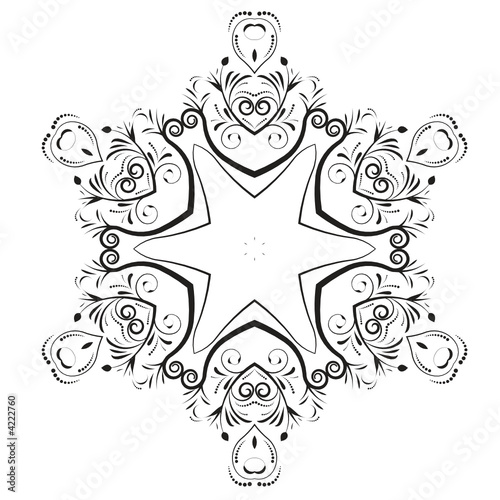 beautiful abstract vector floral design