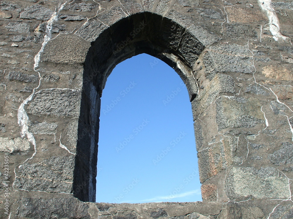 A Single Archway Window.